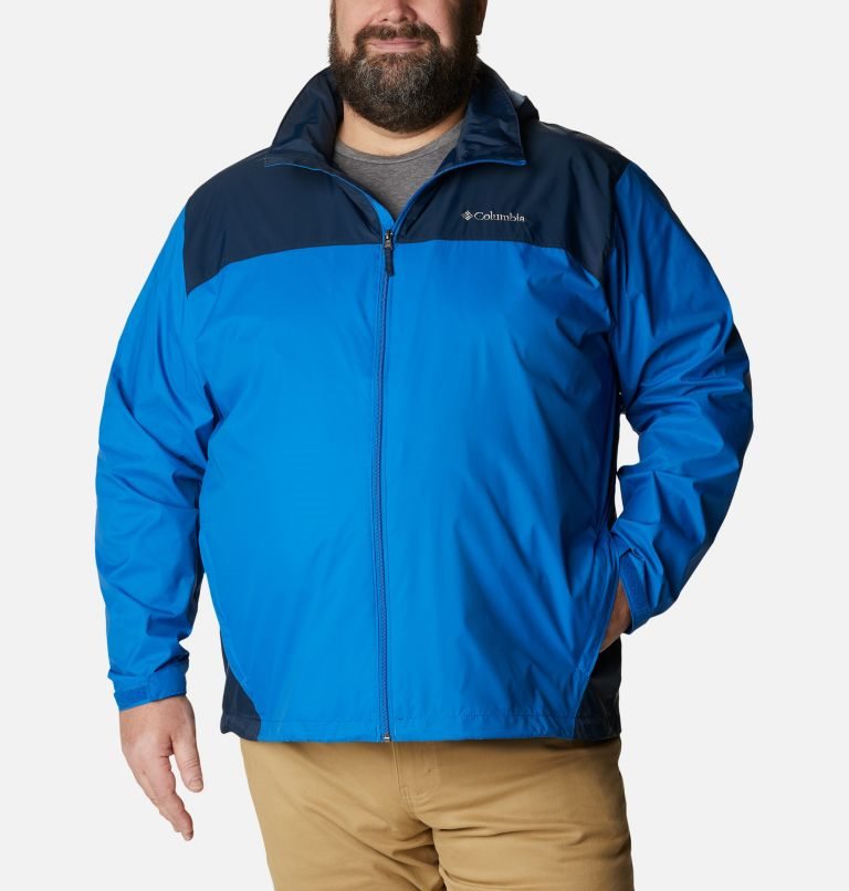 Columbia Glennaker Lake Regnjakker Herre Blå | Plus Size 94156R